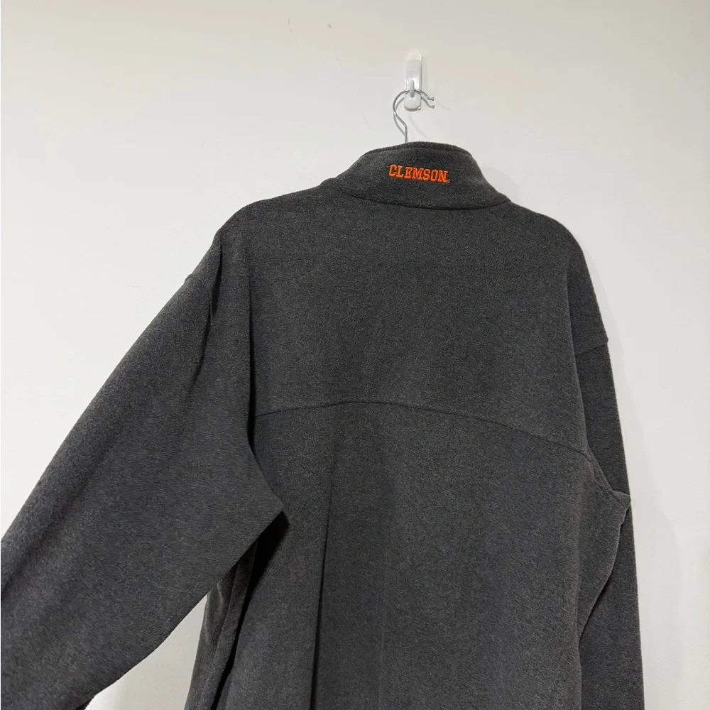 Columbia Men's Gray Clemson Tigers Flanker IV Fleece Full-Zip Jacket XXL